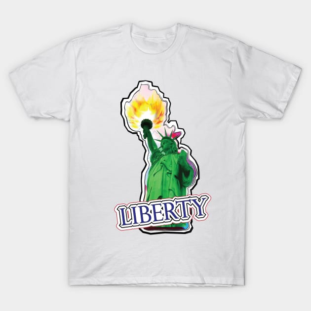 Stars & Stripes Collection: Liberty! T-Shirt by toddYoungONLINE